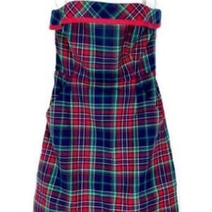 Vineyard Vines Red and Blue Plaid Mini Dress